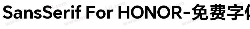 SansSerif For HONOR字体转换